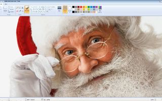 Unbelievably Realistic Microsoft Paint Art : Santa Claus Speed Painting Time Lapse