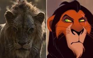 Which version of scar do you like? Which version? You can pick both. Neither? Just type in the comments what's your favorite charater from the lion king, then pick the year 1994 or 2019?