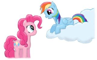 Rainbow Dash vs. Pinkie Pie contest! Who's better in mlp? Dashie or Pinkie? Whoever gets the most votes wins! All who voted for the winner will get a follow from me! Woof!