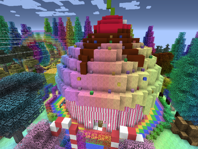 Minecraft...The Island Of Rainbows.