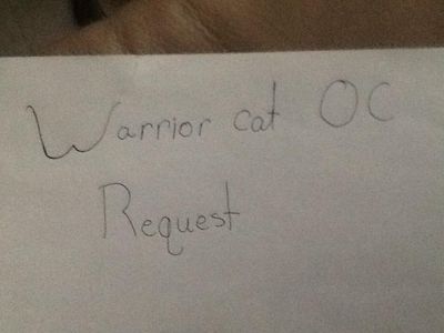 Warrior Cat OC Drawing Requests