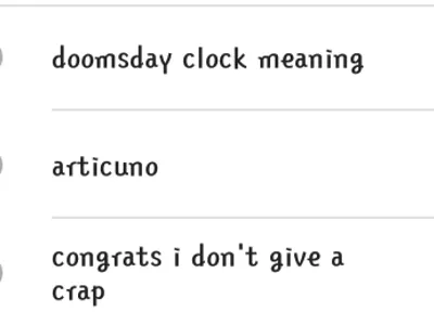 Last 3 things you searched up Last 3 things you searched up