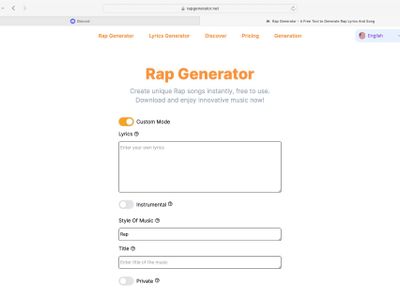 Rap Generator's Photo