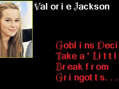 Valorie Jackson! Valorie Jackson!