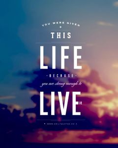 You live