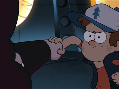 Did Dipper defeat the Gideon-bot with his bare hands?