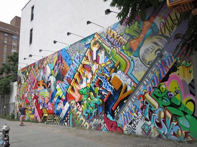 Who painted the 'Bowery Wall' mural 'Eden'?