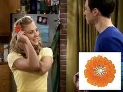 What does Penny call the flower hair accessories she makes?