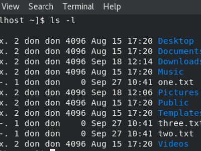 Which command is used to list files in Unix?