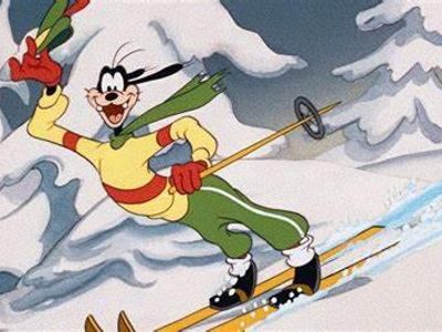 What does 'goofy' mean in snowboarding terms?