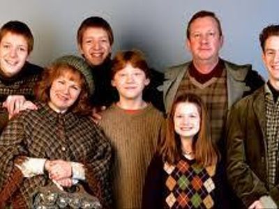 8) What are the first names of Ron Weasley’s parents?