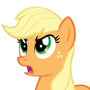 What does Applejack always wear?