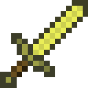 what mob holds a golden sword?