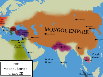 What was the name of the Mongol capital city under Kublai Khan?