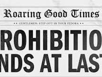 What is prohibition and what year was it put into action in America