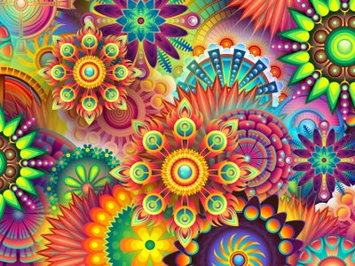 What are common visual hallucinations experienced on LSD?