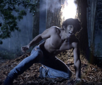 What did Scott see on the ground in the woods in Season 1 Episode 1