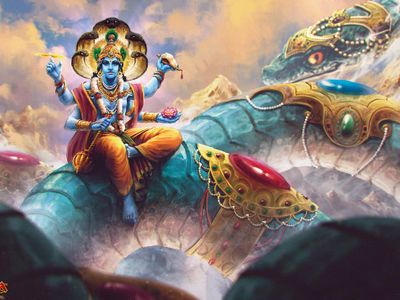 Which Hindu god is known as the preserver and protector of the universe?