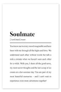 What is the definition of a soulmate?