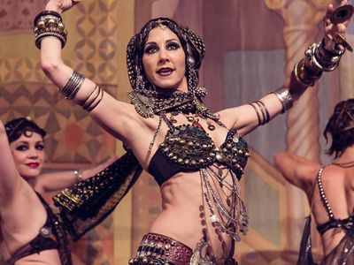 What element is central to Saidi belly dance?