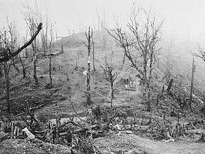 In Burma some British soldiers came across 3 Burmese men and a boy. The British soldiers knew they were spies for the Japanese, and the Officer ordered them to be shot. What did one of the soldiers who were part of the firing squad do?