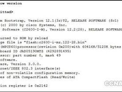 Refer to the exhibit. Every time the administrator reboots this router, the boot process ends in setup mode. What is a possible problem?