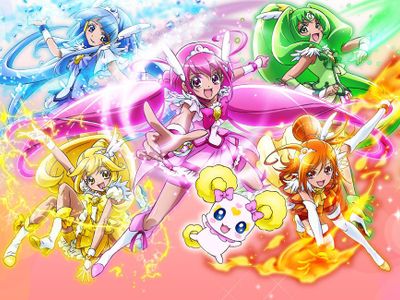 What colours does Smile Precure have in their team