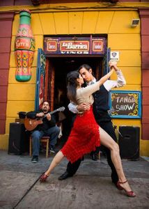 Where did the traditional Argentine dance, Tango, originate?