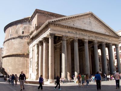 What architectural marvel was built in Rome to honor the gods?