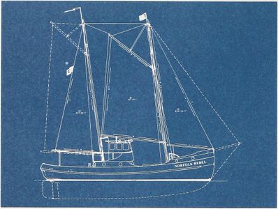 What is the term for a sailboat that has a keel and bowsprit?