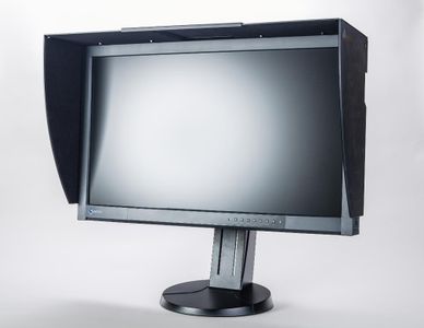 What is the purpose of an 'anti-glare coating' on a monitor?