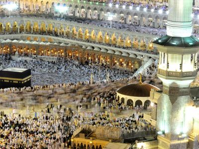 Which of the following is the Hajj pilgrimage performed?