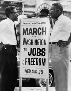 What was the purpose of the March on Washington in 1963?