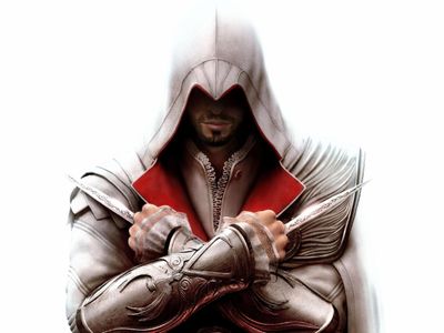 Who gives Ezio his outfit from Assassin's Creed Brotherhood?