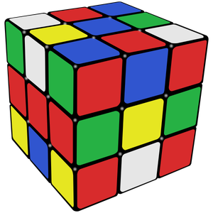 What is the standard size of a Rubik's cube used in blindfolded solving competitions?