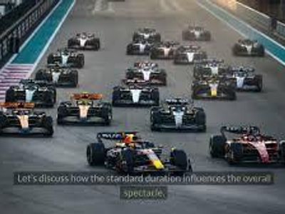 What is the duration of a standard Formula 1 race?