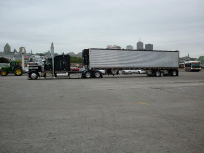 Which truck is commonly used for long-haul transportation of goods over large distances?