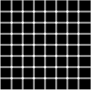 Look at the white dots of this picture, what happens?