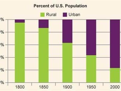 Which of the following is a social impact of urbanization?