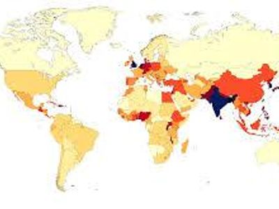 Which of the following regions is known for having a high rural population density?