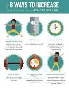 How can you increase exercise intensity?