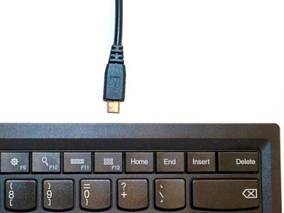 Which type of connector is used to connect a keyboard to a computer?