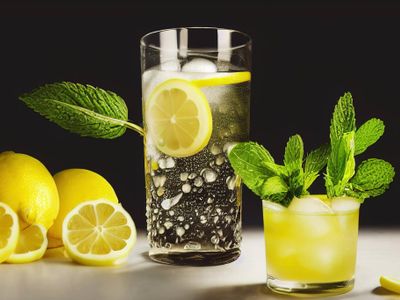 What is the traditional garnish for a glass of lemonade?