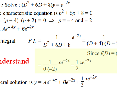 Which method is used to solve homogeneous linear differential equations with constant coefficients?