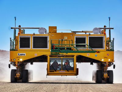 What type of truck is specifically designed to carry heavy loads in construction sites?