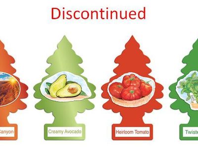 Which Little Trees car freshener got added when Copper Canyon, Creamy Avocado, Heirloom Tomato and Twisted Basil got discontinued?