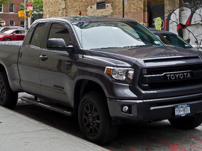 Which pickup truck brand features a model called 'Tundra'?