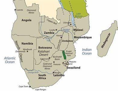 The Kalahari Desert covers parts of which African countries?