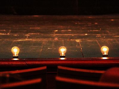 Which type of lighting fixture is commonly used in theater?