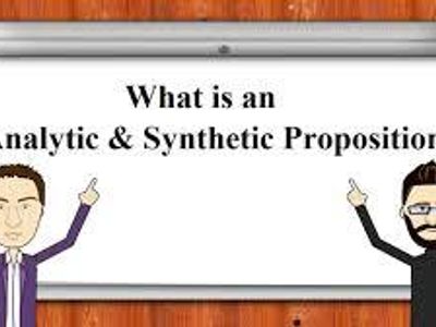 In philosophy, what does "analytic proposition" refer to?